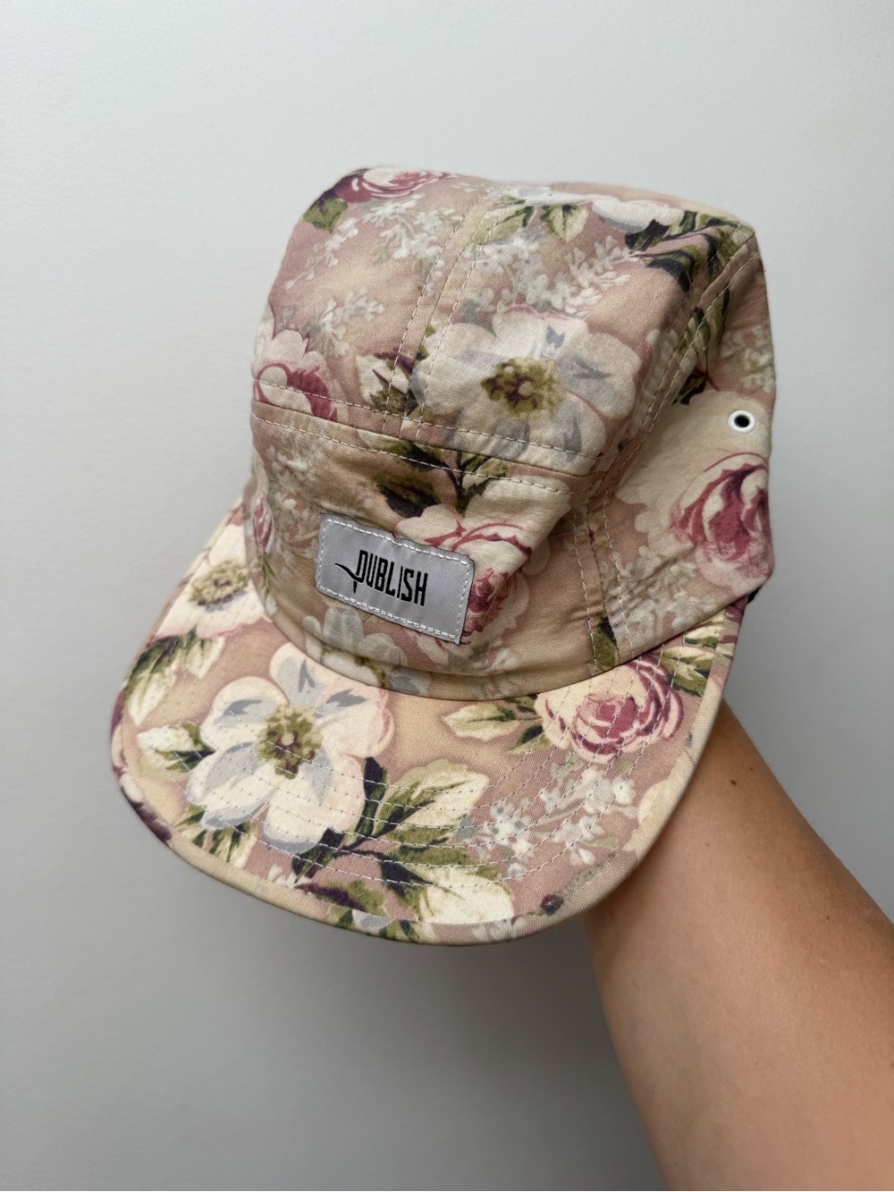 Publish Floral Five-Panel Cap In Excellent Condition